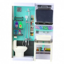 Toy Bathroom Shower Sink Toilet Lights Sounds Accessories