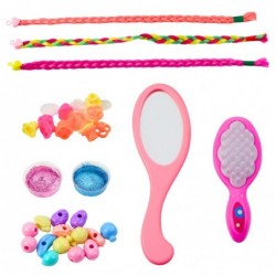 Hair Styling Beauty Set Braids Beads Glitter Brush