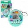 Tamagotchi Pet Egg Electronic Game 168W1 Keychain With Bell Turquoise