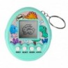 Tamagotchi Pet Egg Electronic Game 168W1 Keychain With Bell Turquoise