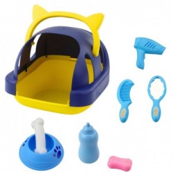 Interactive Plush Dog Walking and Barking Carrier Accessories Gray and White