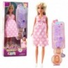 Anlily Pregnant Doll Polka Dot Dress Accessories Baby