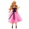 Anlily Doll in Pink Dress with Black Bow, Earrings, and Necklace