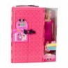 Doll with Wardrobe Accessories Pink Clothes Fashion Dress Up Set