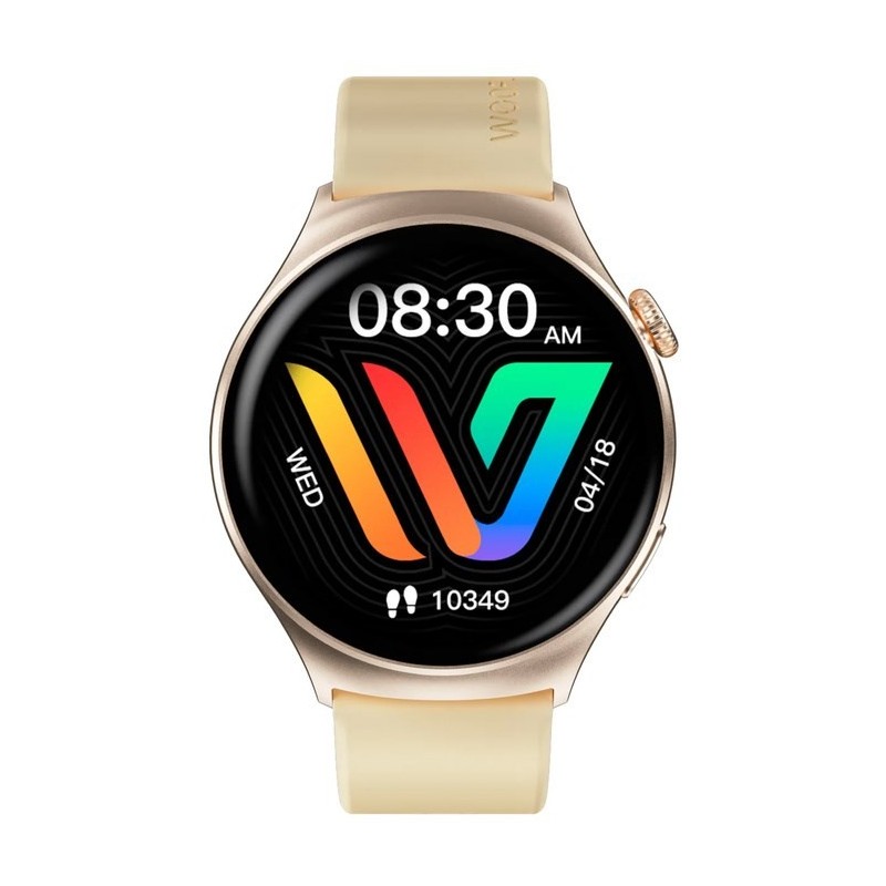 Weofly Curve Smartwatch - Multifunction Watch Bluetooth 5.3 Gold