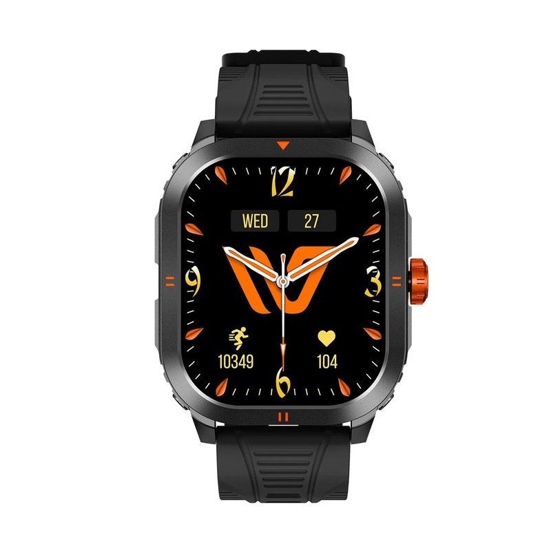 Weofly Pioneer Smartwatch - Multifunction Watch Bluetooth 5.3 Black