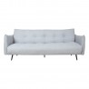 Sofa bed LANDER 3-seater, light grey