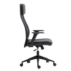 Töötool ELMER 67x62xH113-124cm, must