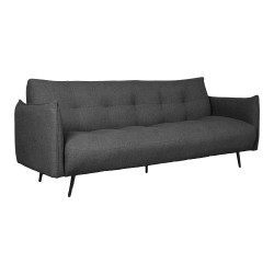 Sofa bed LANDER 3-seater, dark grey