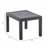 Table JACK 60x47xH40cm, grey