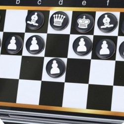 WOOPIE IQ Gra Szachy Warcaby Magnetyczne 2w1 Podróżna Kieszonkowa 10 sztuk