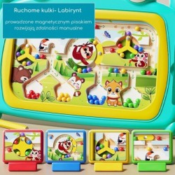 WOOPIE Tablica Magnetyczna Montessori Labirynt Krab Turkusowa
