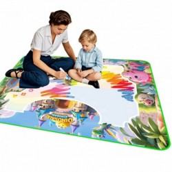 WOOPIE Mata Wodna do Malowania dla Dzieci z Dinozaurami + Akcesoria