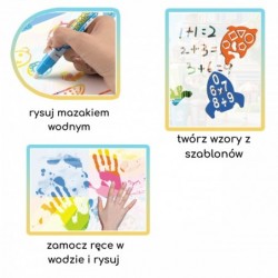 WOOPIE Mata Wodna do Malowania dla Dzieci z Dinozaurami + Akcesoria