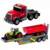Set Truck Tractor with Trailer Lights and Sounds Red
