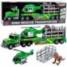 Set Truck Helicopter Cage With Dinosaur World Sounds Green