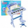 Electronic Piano for Children with Microphone 37 Keys Blue