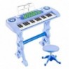 Electronic Piano for Children with Microphone 37 Keys Blue