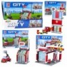 Construction Bricks Base Fire Department Garage 203-210 pcs.