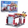 Construction Bricks Base Fire Department Garage 203-210 pcs.