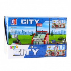 Construction Bricks Base Fire Department Garage 203-210 pcs.