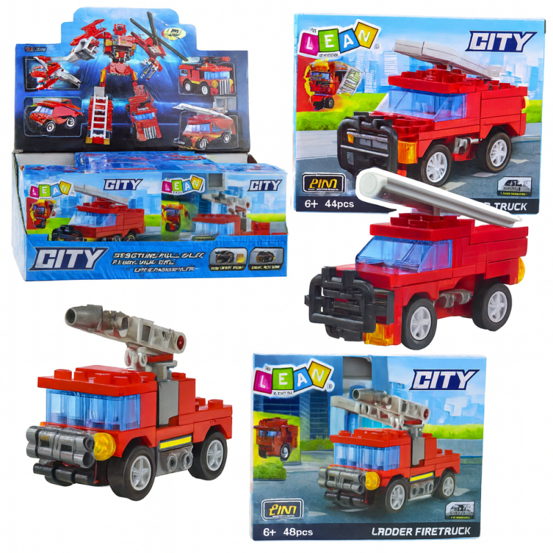 Construction Bricks Vehicle Truck Fire Truck 44-46 pcs.