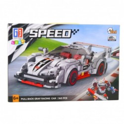 Construction Blocks Sports Car Robot 2in1 Gray 363 pcs.