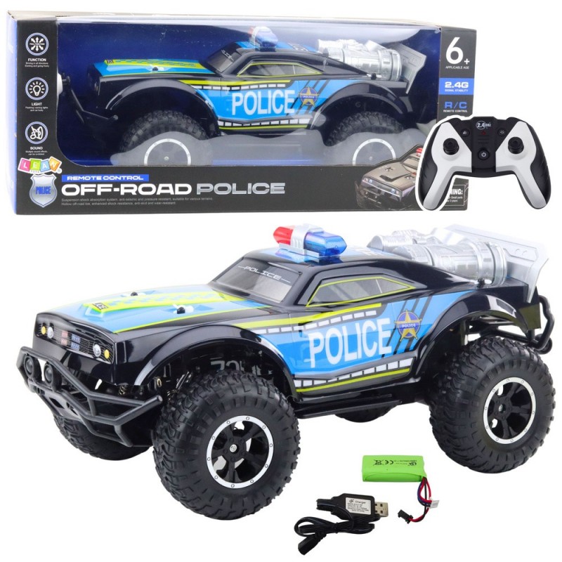 RC Off-Road Police Car 1:8 Black