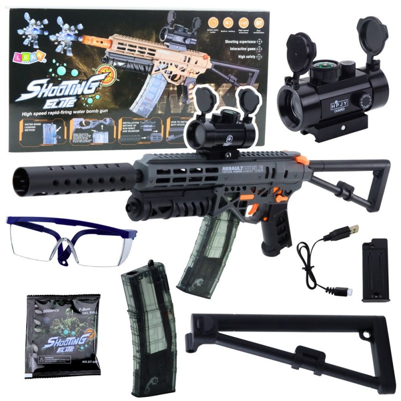MK7 Water Pellet Rifle Battery Operated Sight Glasses Pellets