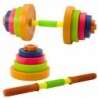Children's Barbell, Non-slip Foam, 8 Plates, Plastic, Colorful