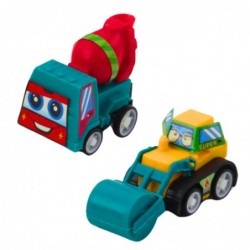 Set of Mini Construction Cars with Motor in a Bag 6 pcs.