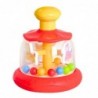 Interactive Spinning Top Carousel with Balls for Toddlers Red