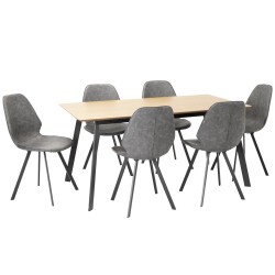 Dining set HELENA table and 6 chairs