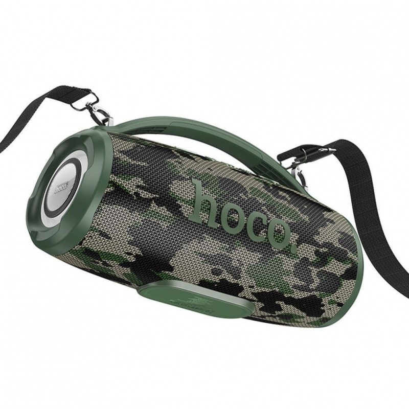 Bezvadu skaļrunis Hoco  Bluetooth speaker LED 2 x 20W 4h Hoco HA4 camouflage green 