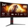 AOC CU34G4 34 " Fast VA UWQHD 21:9 180 Hz 1 ms 3440 x 1440 pixels 300 cd/mu00b2 HDMI ports quantity 2