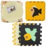 Soft Puzzle Educational Mat EVA Foam Animals Brown 16 pcs.