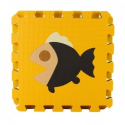 Soft Puzzle Educational Mat EVA Foam Animals Brown 16 pcs.