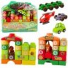 Educational Construction Blocks in a Bag Dinosaurs Numbers Letters 91 pcs.