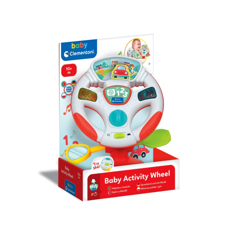 Interactive Talking Electronic Steering Wheel Polish and German Language Clementoni 17533