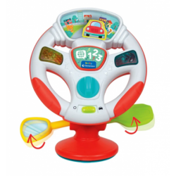 Interactive Talking Electronic Steering Wheel Polish and German Language Clementoni 17533