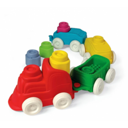 Clemmy Sensory Color Train Locomotive, Wagons & Soft Blocks Clementoni 17961