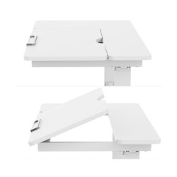 Laste töölaud ERGO KID 1-mootoriga 112x60xH56-80cm, valge