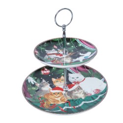 Tiered stand MIA CATS 2-levels, in a gift box