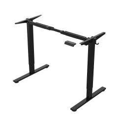 Töölaud ERGO FIT 1-motoriga 120x68xH71,5-116cm, valge must