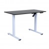 Desk ERGO FIT with 1 motor 120x60xH71,5-116cm, black white