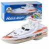 Boat Motorboat Battery Operated White Floating Water