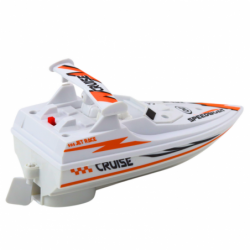 Boat Motorboat Battery Operated White Floating Water