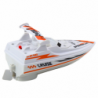 Boat Motorboat Battery Operated White Floating Water