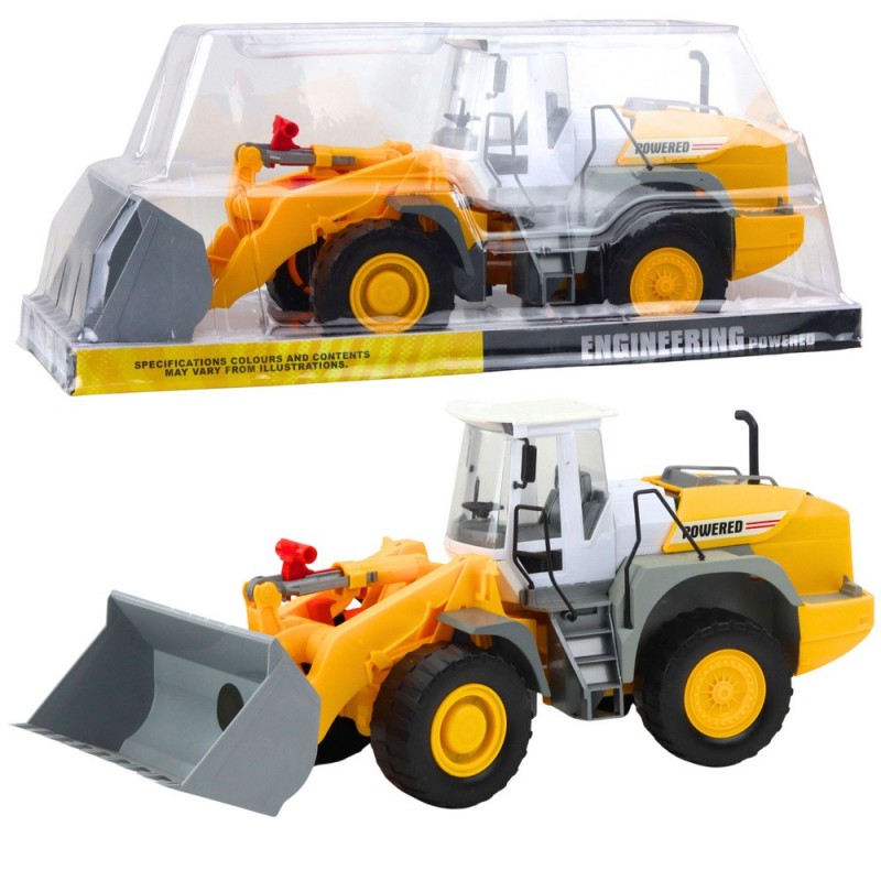 Excavator Construction Vehicle Large Movable Bucket Gray-Yellow