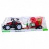 Agricultural Farm Tractor With Trailer Feed Mixer Red 60cm